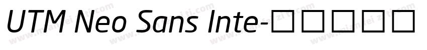 UTM Neo Sans Inte字体转换
